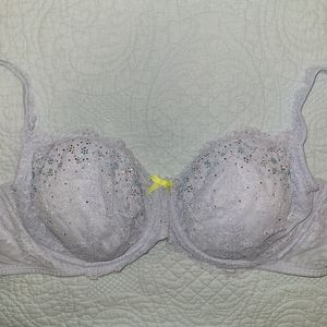 Victoria's Secret Dream Angels Unlined Demi Bra with Rhinestone Detailing
